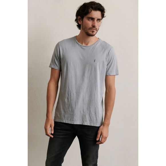 ALLSAINTS Gray Cotton T Shirt Tee Top Mens Size Medium - Picture 1 of 8
